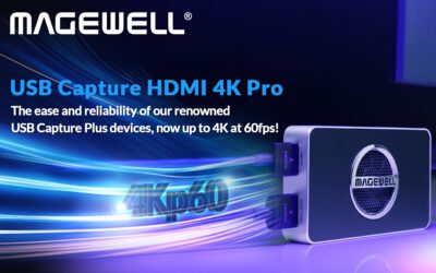 Magewell Expands Renowned USB Capture Product Family with New 4K/60fps Model