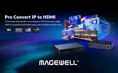 Magewell Introduces New IP to HDMI Decoder and Positions for Future Growth